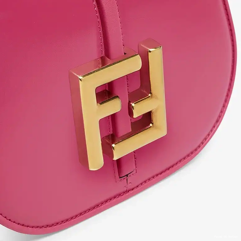 Cheap HOT Calf Leather Fendi Rose C'mon Mini Bag In 0530
